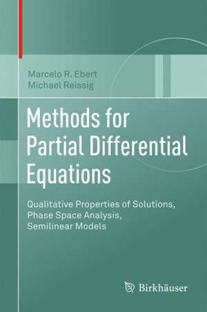 Methods for Partial Differential Equations: Qualitative Properties of Solutions, Phase Space Analysis, Semilinear Models de Marcelo R. Ebert