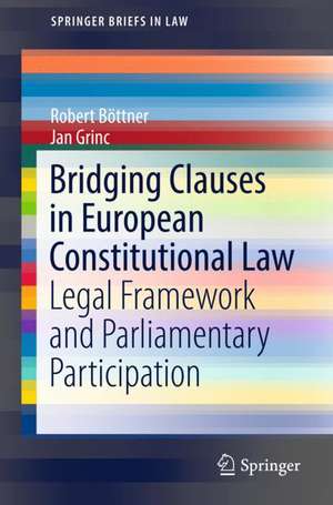 Bridging Clauses in European Constitutional Law: Legal Framework and Parliamentary Participation de Robert Böttner