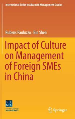 Impact of Culture on Management of Foreign SMEs in China de Rubens Pauluzzo