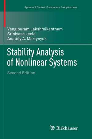 Stability Analysis of Nonlinear Systems de Vangipuram Lakshmikantham