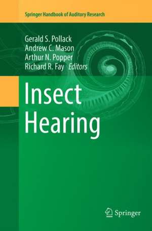 Insect Hearing de Gerald S. Pollack