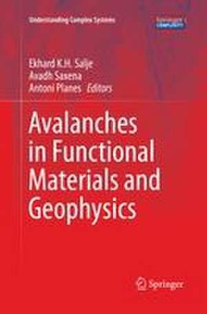 Avalanches in Functional Materials and Geophysics de Ekhard K. H. Salje