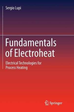 Fundamentals of Electroheat: Electrical Technologies for Process Heating de Sergio Lupi