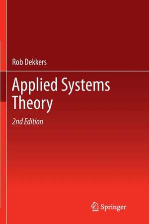 Applied Systems Theory de Rob Dekkers