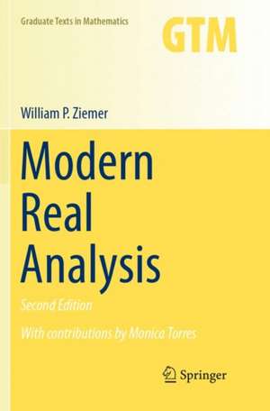 Modern Real Analysis de William P. Ziemer