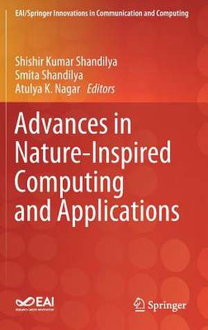 Advances in Nature-Inspired Computing and Applications de Shishir Kumar Shandilya