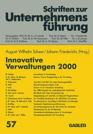 Innovative Verwaltungen 2000 de August-Wilhelm Scheer