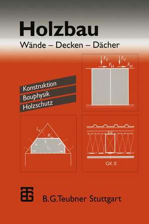 Holzbau: Wände — Decken — Dächer. Konstruktion Bauphysik Holzschutz de Horst Schulze