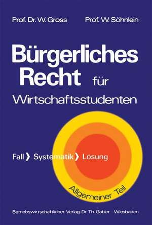 Bürgerliches Recht für Wirtschaftswissenschaftler: Fall · Systematik · Lösung de Willi Groß