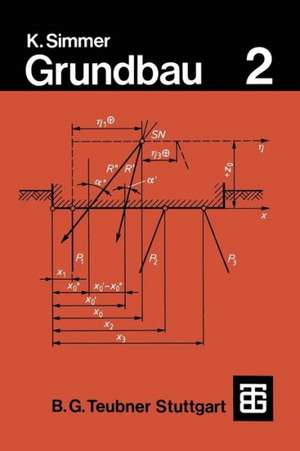 Grundbau: Teil 2 Baugruben und Gründungen de Konrad Simmer