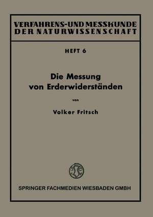 Die Messung von Erderwiderständen de Volker Fritsch