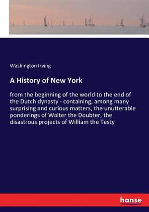 A History of New York de Washington Irving