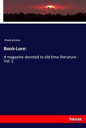 Book-Lore: de Anonymous