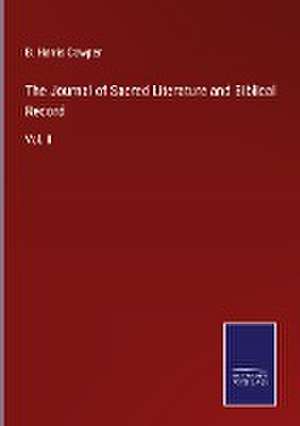 The Journal of Sacred Literature and Biblical Record de B. Harris Cowper