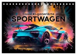 Coole KI-generierte SPORTWAGEN (Tischkalender 2024 DIN A5 quer), CALVENDO Monatskalender de Melanie Viola