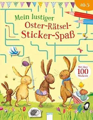 Mein lustiger Oster-Rätsel-Sticker-Spaß de Laura Hughes