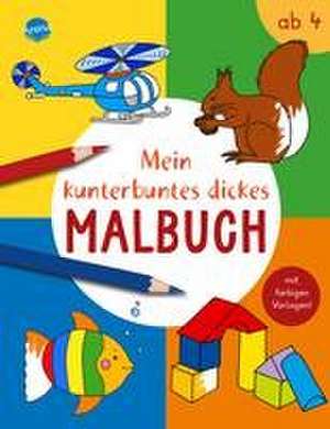 Mein kunterbuntes dickes Malbuch de Birgitta Nicolas