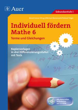 Individuell fördern Mathe 6 Terme und Gleichungen de Bernd Ganser