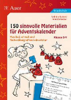 150 sinnvolle Materialien für Adventskalender 3-4 de Sabrina Sipinski