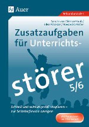 Zusatzaufgaben für Unterrichtsstörer 5-6 de Sandra von Diemar-Haub