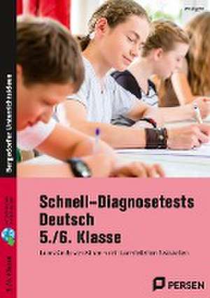 Schnell-Diagnosetests Deutsch 5./6. Klasse de Jens Eggert