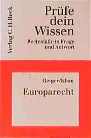 Europarecht de Rudolf Geiger