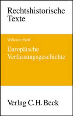 Europäische Verfassungsgeschichte de Ulrike Seif