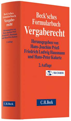 Beck'sches Formularbuch Vergaberecht de Hans-Joachim Prieß