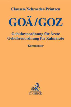 GOÄ / GOZ de Tilman Clausen