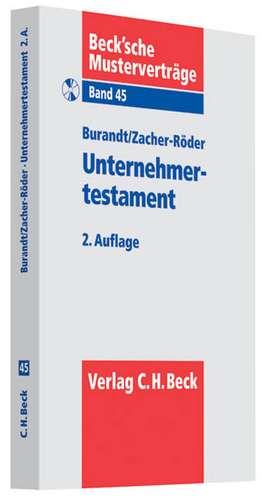 Unternehmertestament de Wolfgang Burandt