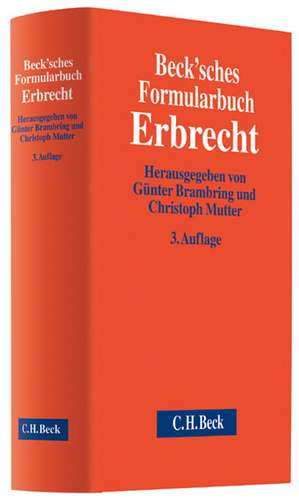 Beck'sches Formularbuch Erbrecht de Günter Brambring