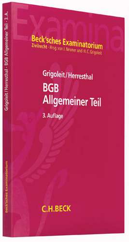 BGB Allgemeiner Teil de Hans Christoph Grigoleit