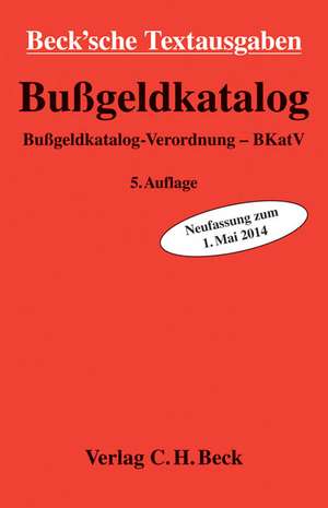 Bußgeldkatalog