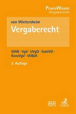 Vergaberecht de Mark von Wietersheim