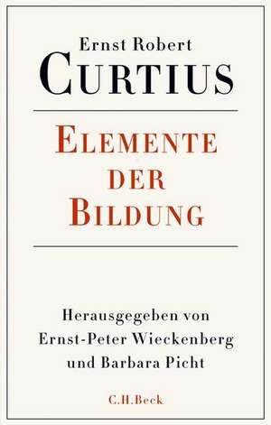 Elemente der Bildung de Ernst-Peter Wieckenberg