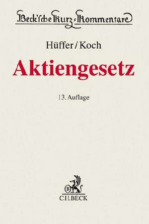 Aktiengesetz de Uwe Hüffer