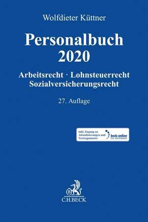 Personalbuch 2020 de Jürgen Röller