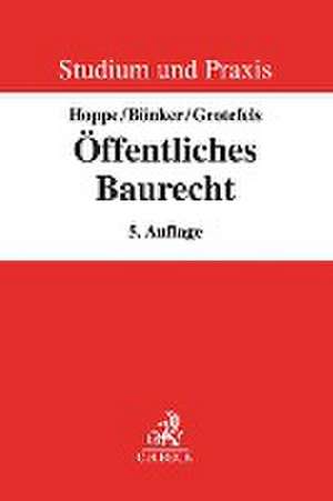 Öffentliches Baurecht de Werner Hoppe