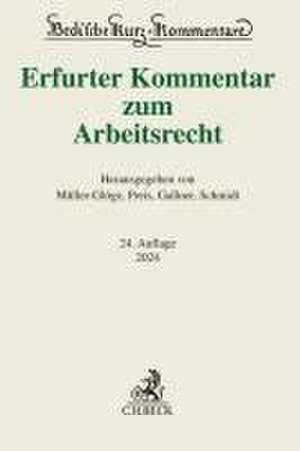 Erfurter Kommentar zum Arbeitsrecht de Rudi Müller-Glöge