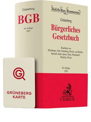 Grüneberg BGB Chat-Book 2025 de Christian Grüneberg