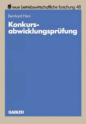 Konkursabwicklungsprüfung de Bernhard Heni