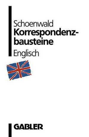 Korrespondenzbausteine Englisch de Ulrich Schoenwald