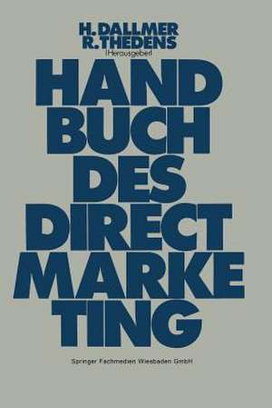 Handbuch des Direct-Marketing de Heinz Dallmer