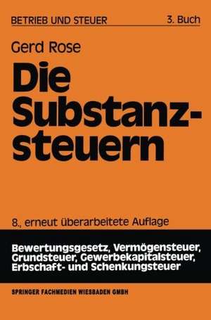 Die Substanzsteuern de Gerd Rose