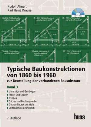 Typische Baukonstruktionen von 1860 bis 1960. Band 3 de Rudolf Ahnert