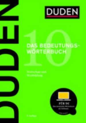 Duden - Bedeutungswörterbuch de Dudenredaktion