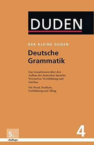 Der kleine Duden - Deutsche Grammatik de Rudolf Hoberg