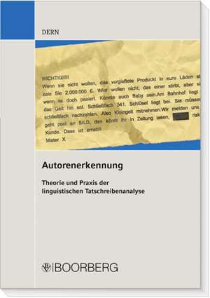 Autorenerkennung de Christa Dern