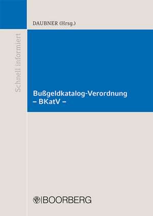 Bußgeldkatalog-Verordnung de Robert Daubner