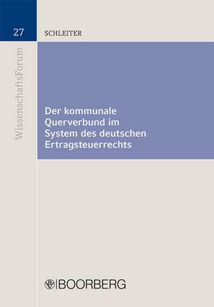 Der kommunale Querverbund im System des deutschen Ertragsteuerrechts de Vivien Isabelle Schleiter